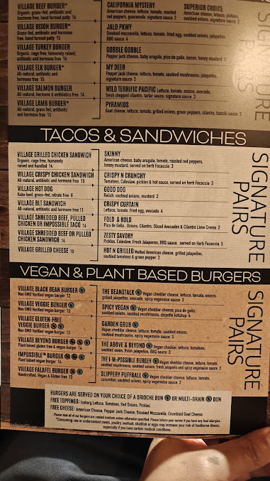 Menu Burger Village - 20