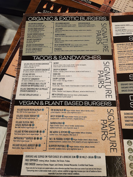 Menu Burger Village - 24