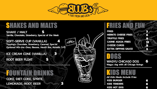 Menu Bwb Shakes - 21