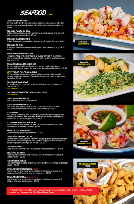 Menu Carajillo's Mexican Kitchen - 28