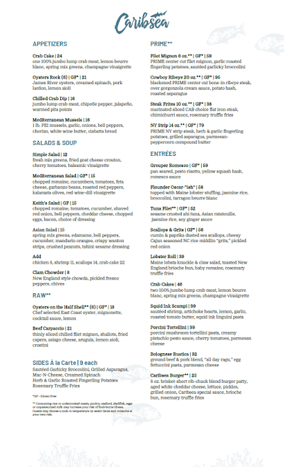 Menu Caribsea Emerald Isle - 20