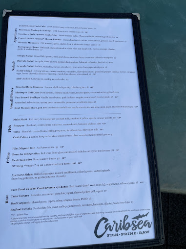 Menu Caribsea Emerald Isle - 23