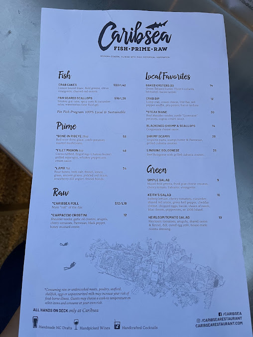 Menu Caribsea Emerald Isle - 26