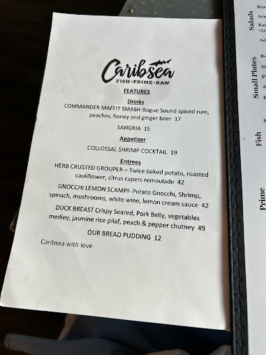 Menu Caribsea Emerald Isle - 28