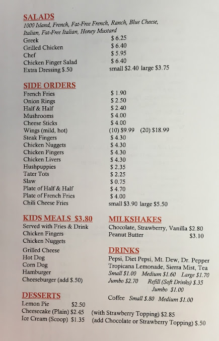 Menu Carolina Grill Of Easley - 16
