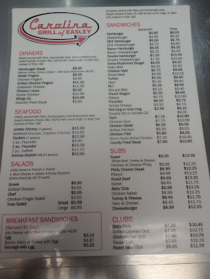Menu Carolina Grill Of Easley - 17