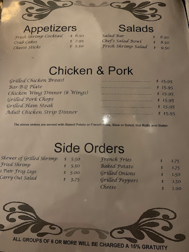 Menu Carolina Restaurant Steak House - 23