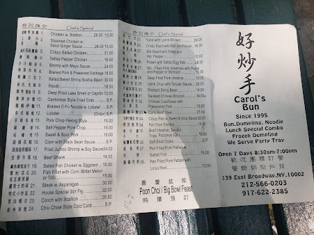 Menu Carol's Bun - 24