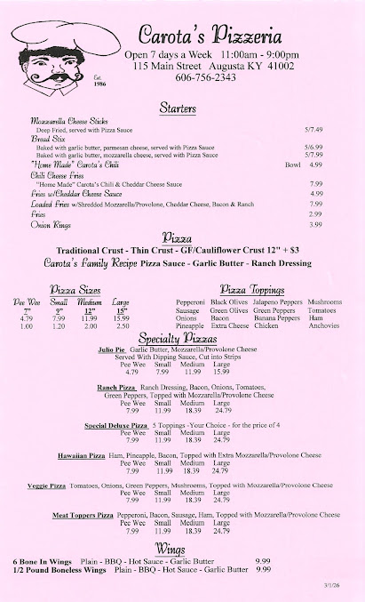 Menu Carotas Pizza - 20