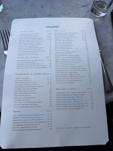 Menu Cecconi's Dumbo - 28