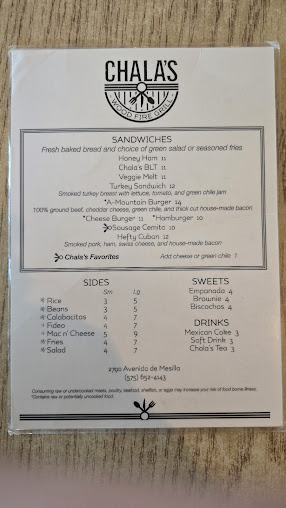 Menu Chalas Wood Fire Grill - 24