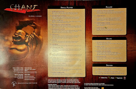Menu Chant Restaurant In Hyde Park - 21