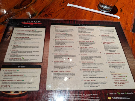 Menu Chant Restaurant In Hyde Park - 22