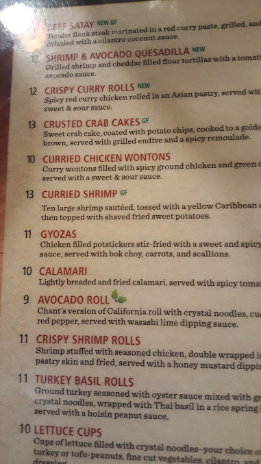 Menu Chant Restaurant In Hyde Park - 29