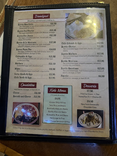 Menu Chavolos Mexican Restaurant - 24
