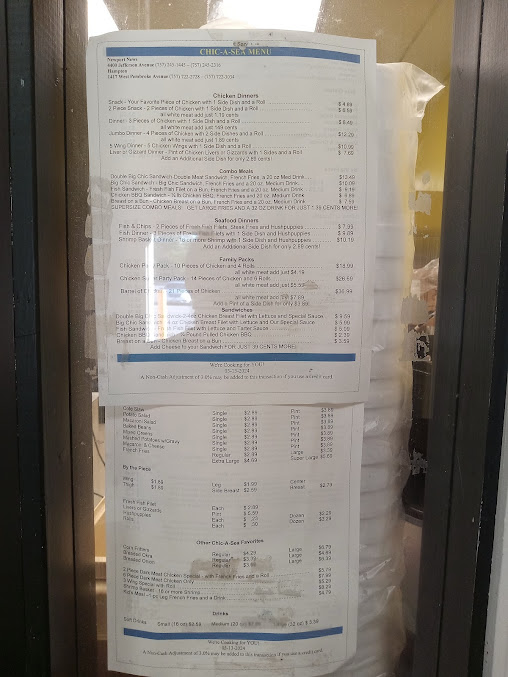 Menu Chic A Sea Restaurants - 21