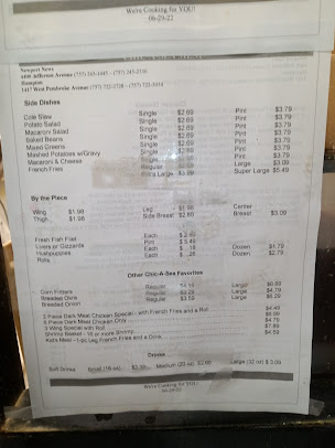 Menu Chic A Sea Restaurants - 25