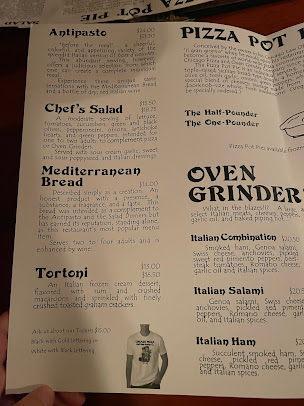 Menu Chicago Pizza And Oven Grinder Company - 23