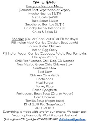 Menu Chili In Hawaii - 22