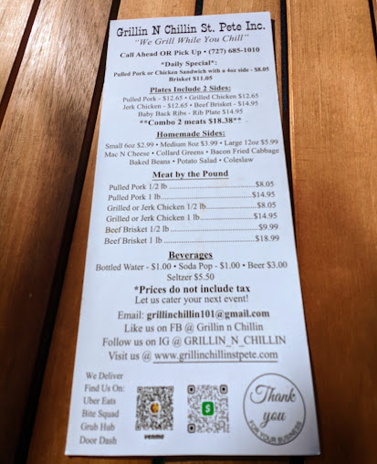 Menu Chillin And Grillin Shack - 19