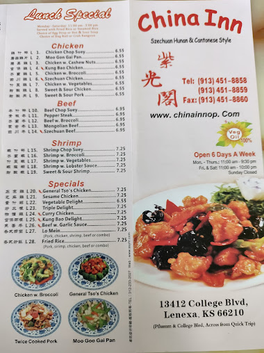 Menu China Inn Restaurant - 14