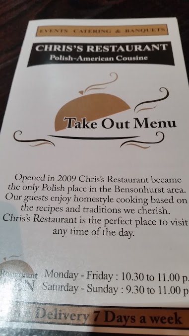 Menu Chris's Restaurant - Polska Restauracja Brooklyn Ny - 26