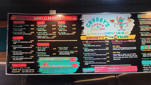 Menu Chubby's Tacos Raleigh - 20
