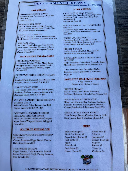 Menu Chucks Seafood Restaurant - 21