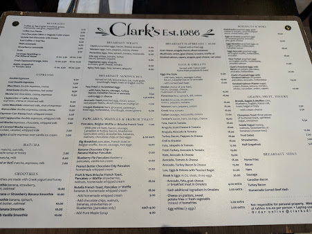 Menu Clark's - 28
