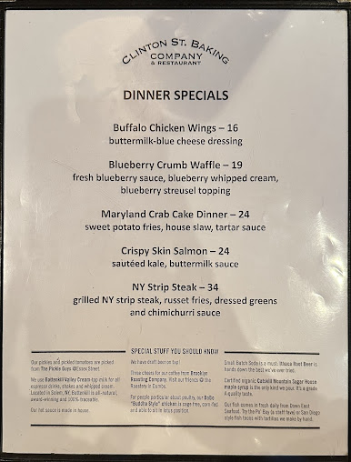 Menu Clinton St. Baking Company - 23