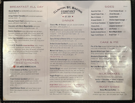 Menu Clinton St. Baking Company - 25