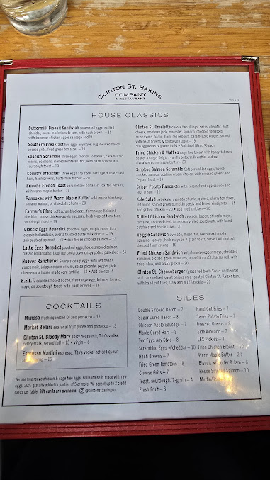 Menu Clinton St. Baking Company - 26