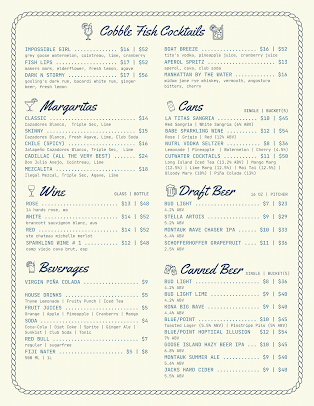 Menu Cobble Fish - 20