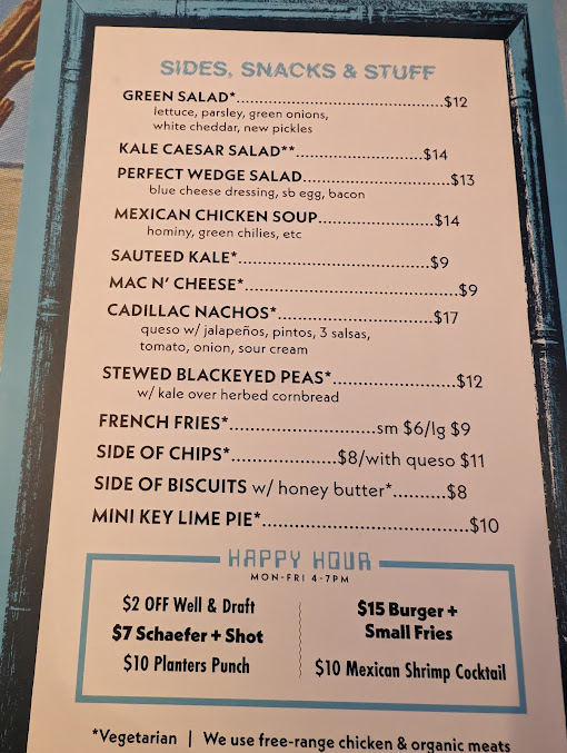 Menu Commodore Ii - 25