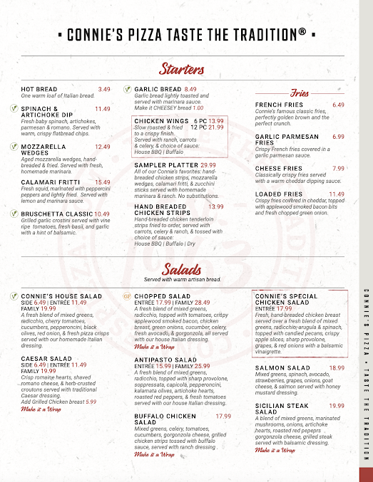Menu Connie's Pizza - 25