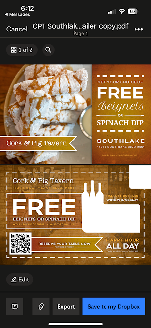 Menu Cork Pig Tavern - 26
