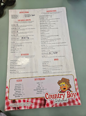 Menu Country Boy Restaurant - 19