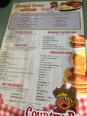 Menu Country Boy Restaurant - 20
