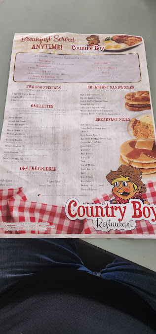 Menu Country Boy Restaurant - 28