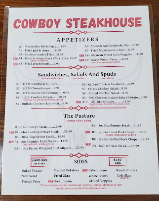 Menu Cowboy Steak House - 22