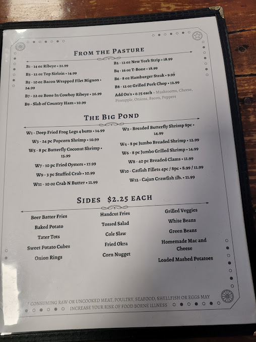 Menu Cowboy Steak House - 26