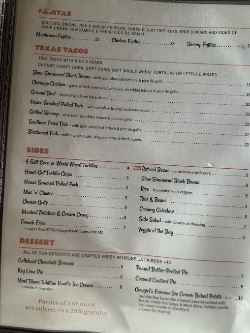 Menu Cowgirl Seahorse - 21