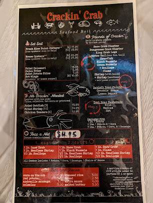 Menu Crackin Crab Seafood Boil - 20