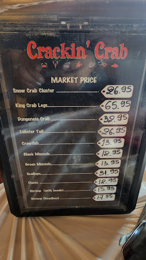 Menu Crackin Crab Seafood Boil - 24