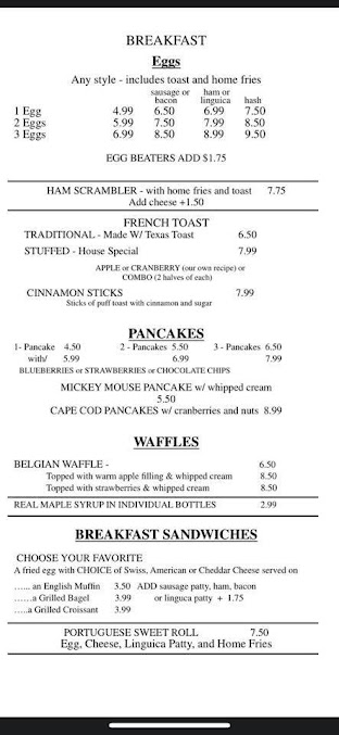 Menu Cranberry Cottage - 23