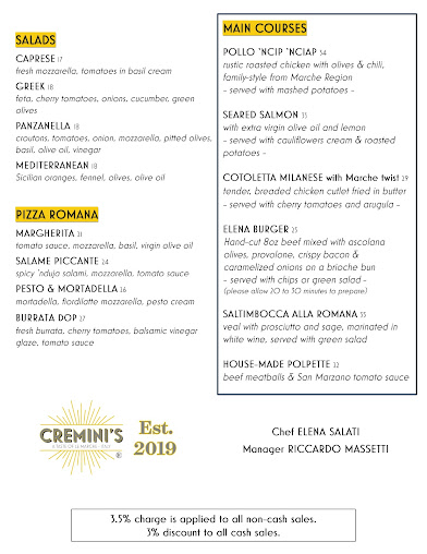 Menu Cremini's - 20