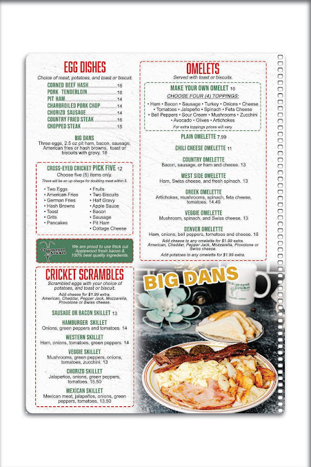 Menu Cross Eyed Cricket - 19