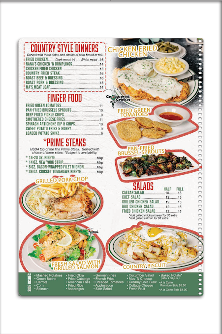 Menu Cross Eyed Cricket - 21