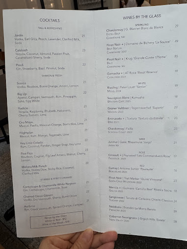 Menu Crown Shy - 22