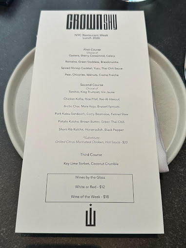 Menu Crown Shy - 24